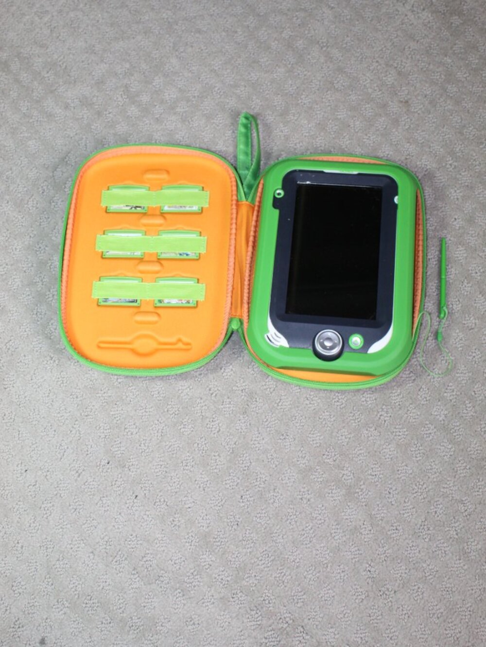 Leap Frog LeapPad Ultra Kids Learning Tablet Green/ Case / Protector & 7 Games